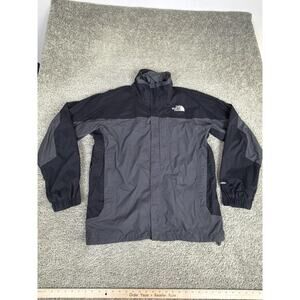 The North Face Jacket Mens Large Gray Hooded Full Zip DryVent Windbreaker AL0D